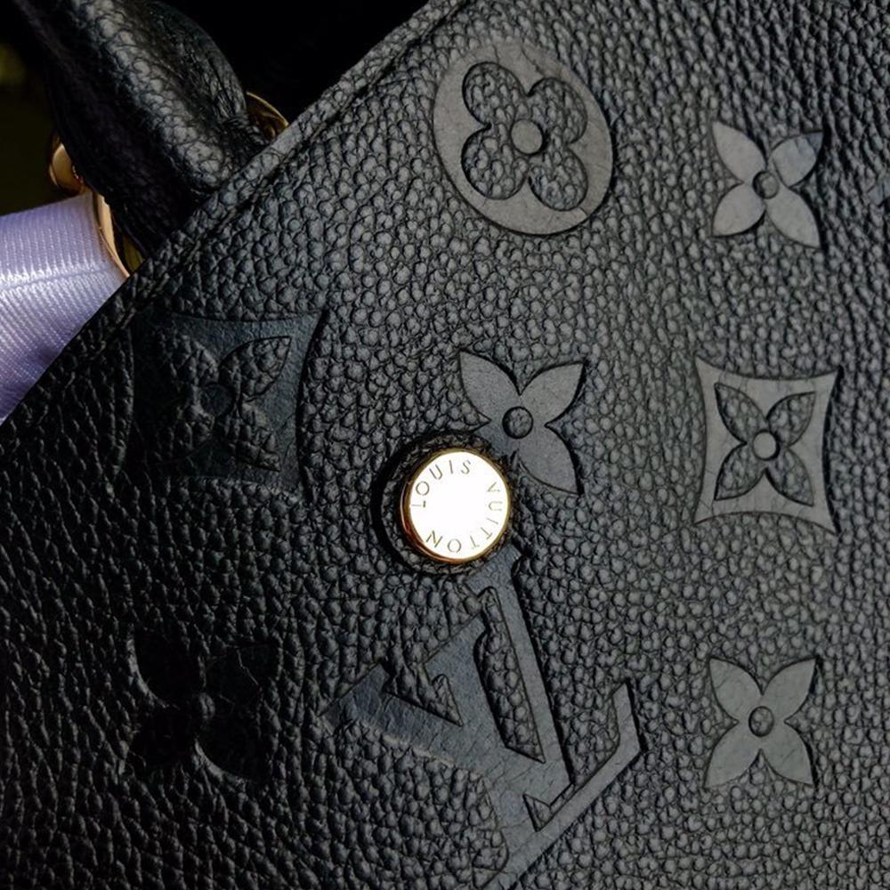 LV Montaigne MM Black Handbag
