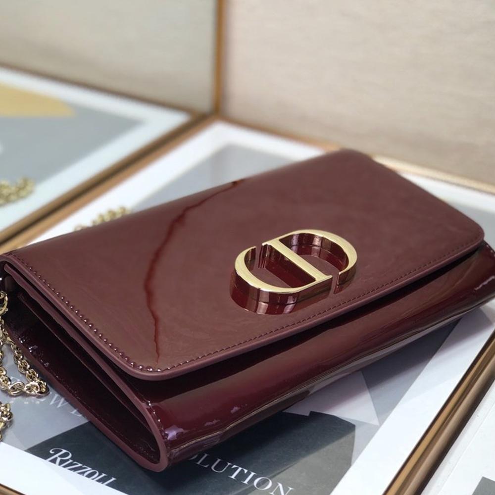 Dior 30 Montaigne Pouch - Maroon
