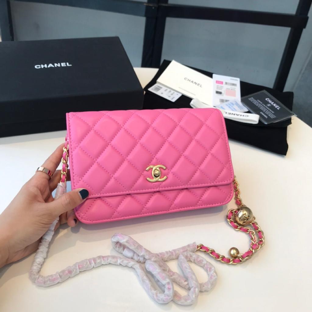Chanel Wallet On Chain Pink