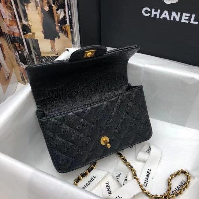 Chanel Mini Flap Bag with Top Handle Caviar