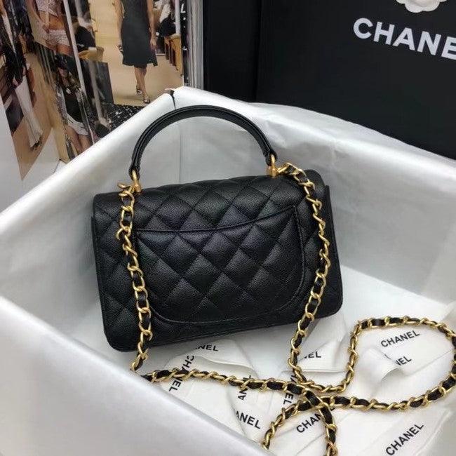 Chanel Mini Flap Bag with Top Handle Caviar