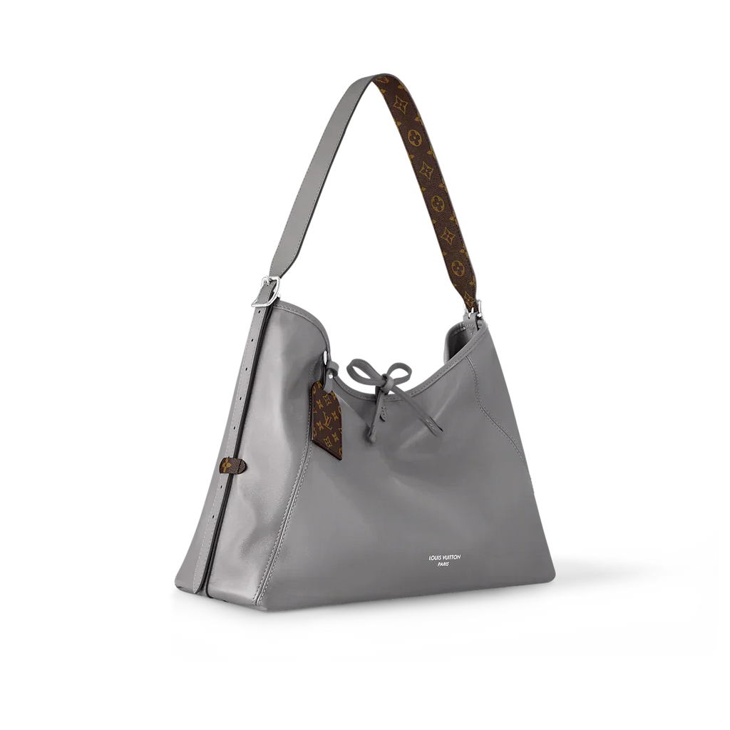 Louis Vuitton Carryall Vibe MM Gray Shoulder Bag