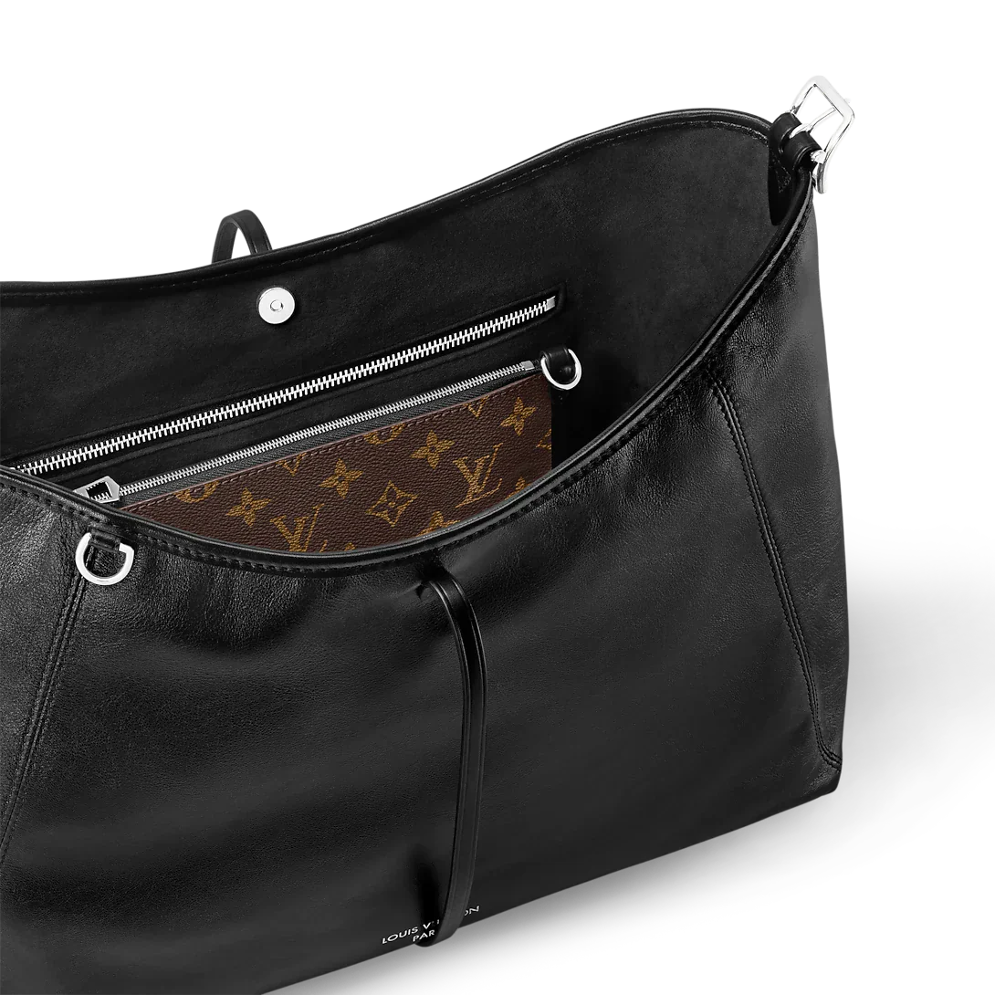 Louis Vuitton Carryall Vibe MM Black Handbag