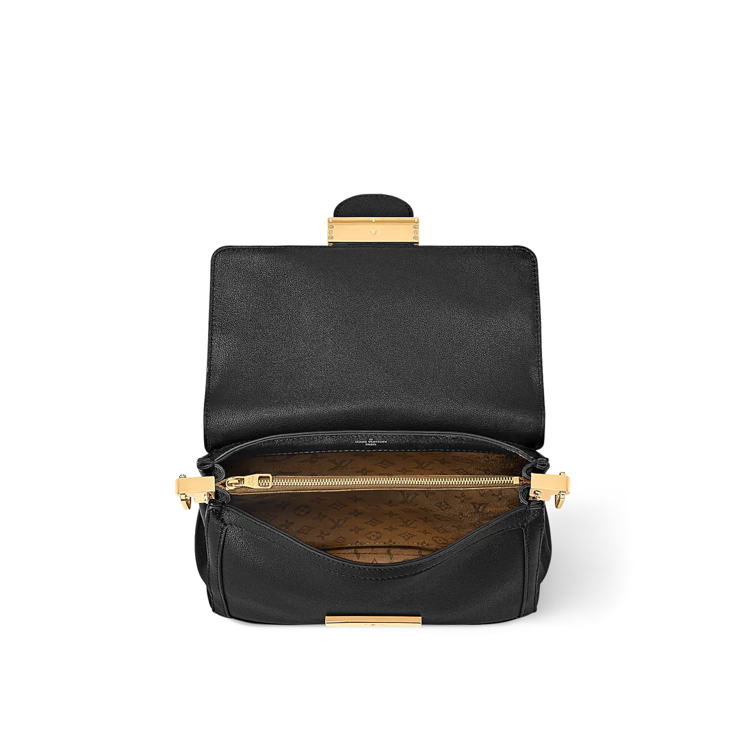 Louis Vuitton Dauphine Soft MM Black Handbag