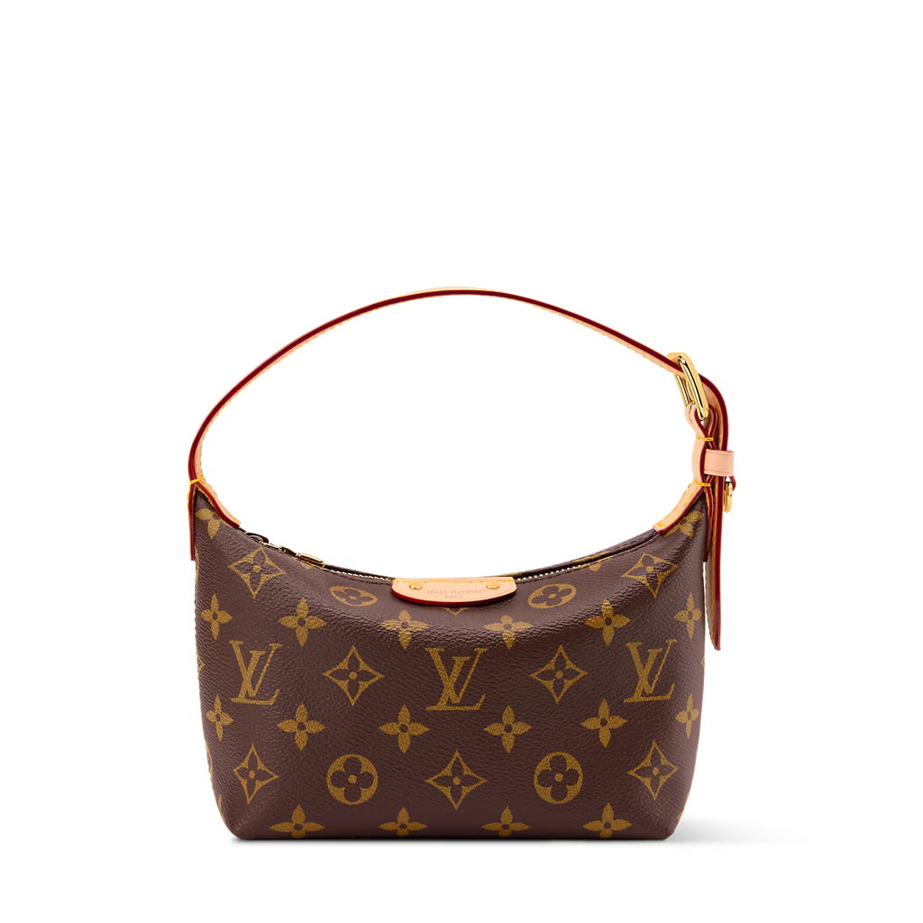 LV Classic Hills Monogram Canvas Handle Shoulder Bag with Simple Adjustable Strap