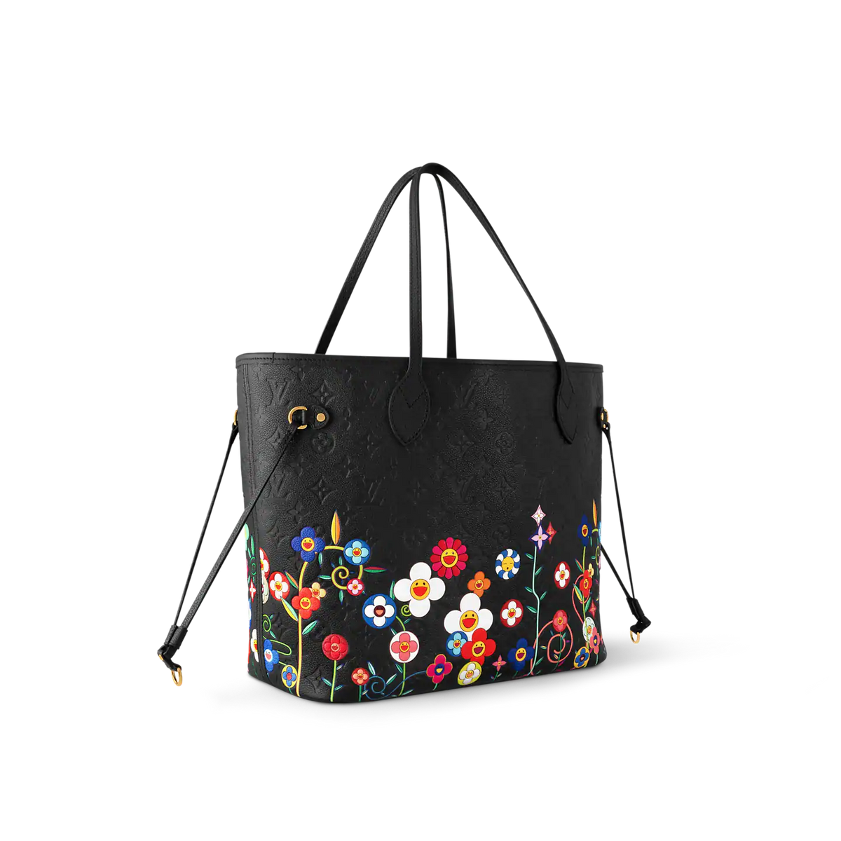 LV x TM Neverfull MM Tote Bag - Black