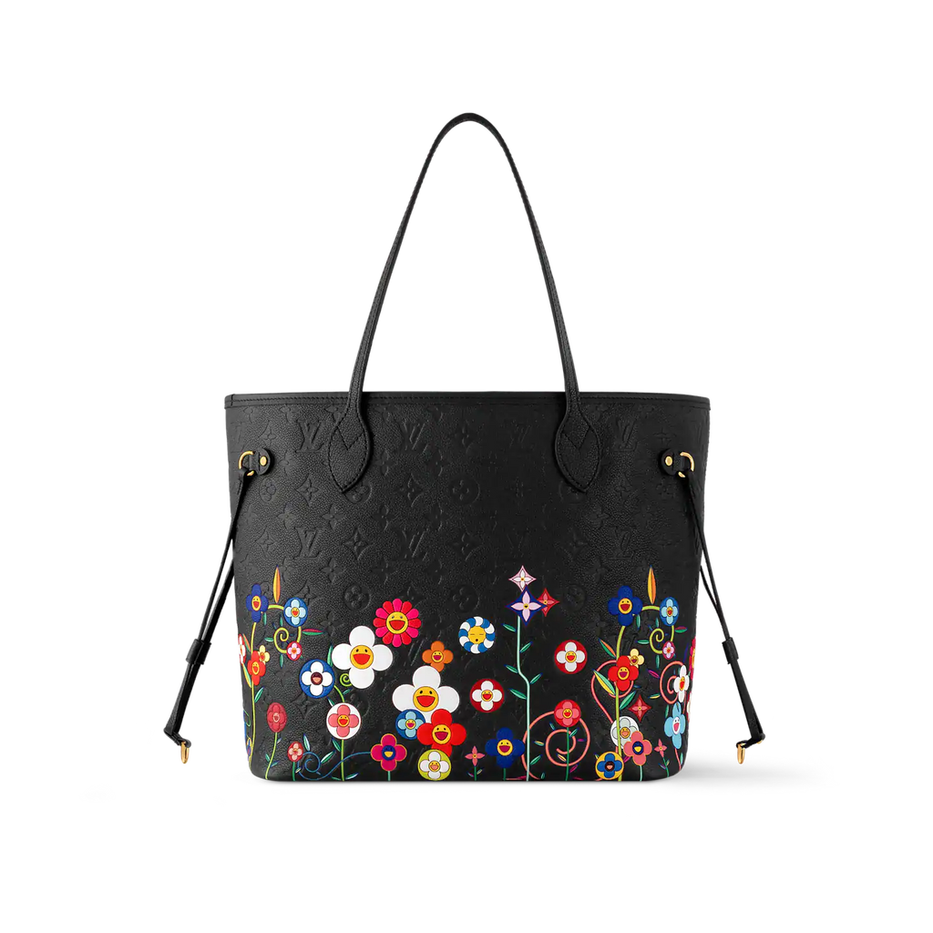 LV x TM Neverfull MM Tote Bag - Black