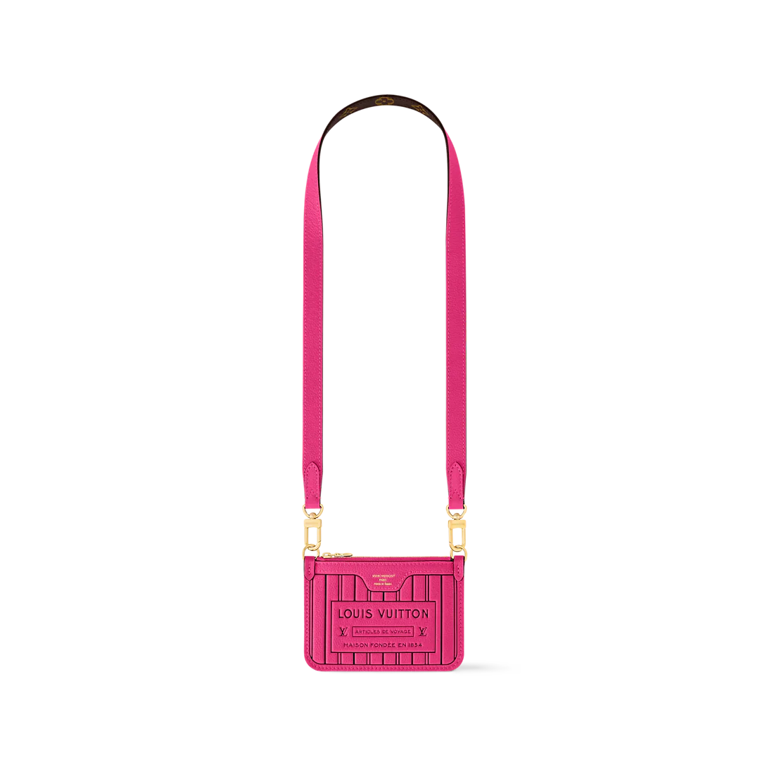 Louis Vuitton Neverfull Bandoulière Inside Out BB Tote Bag - Rose Pondichery / Monogram