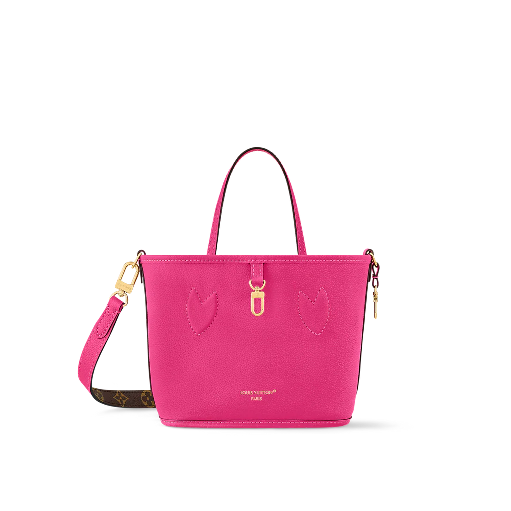 Louis Vuitton Neverfull Bandoulière Inside Out BB Tote Bag - Rose Pondichery / Monogram