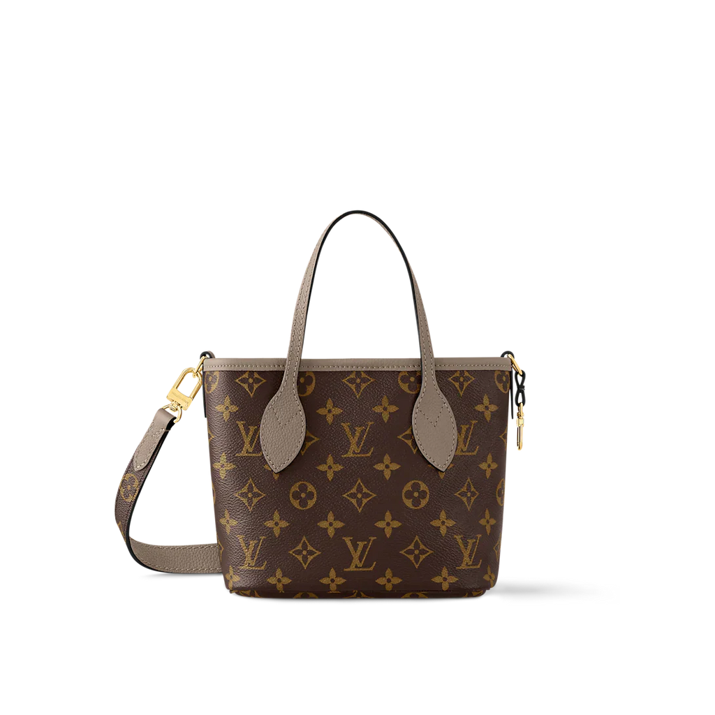 Neverfull Bandoulière Inside Out BB Tote Bag - Dark Fango / Monogram