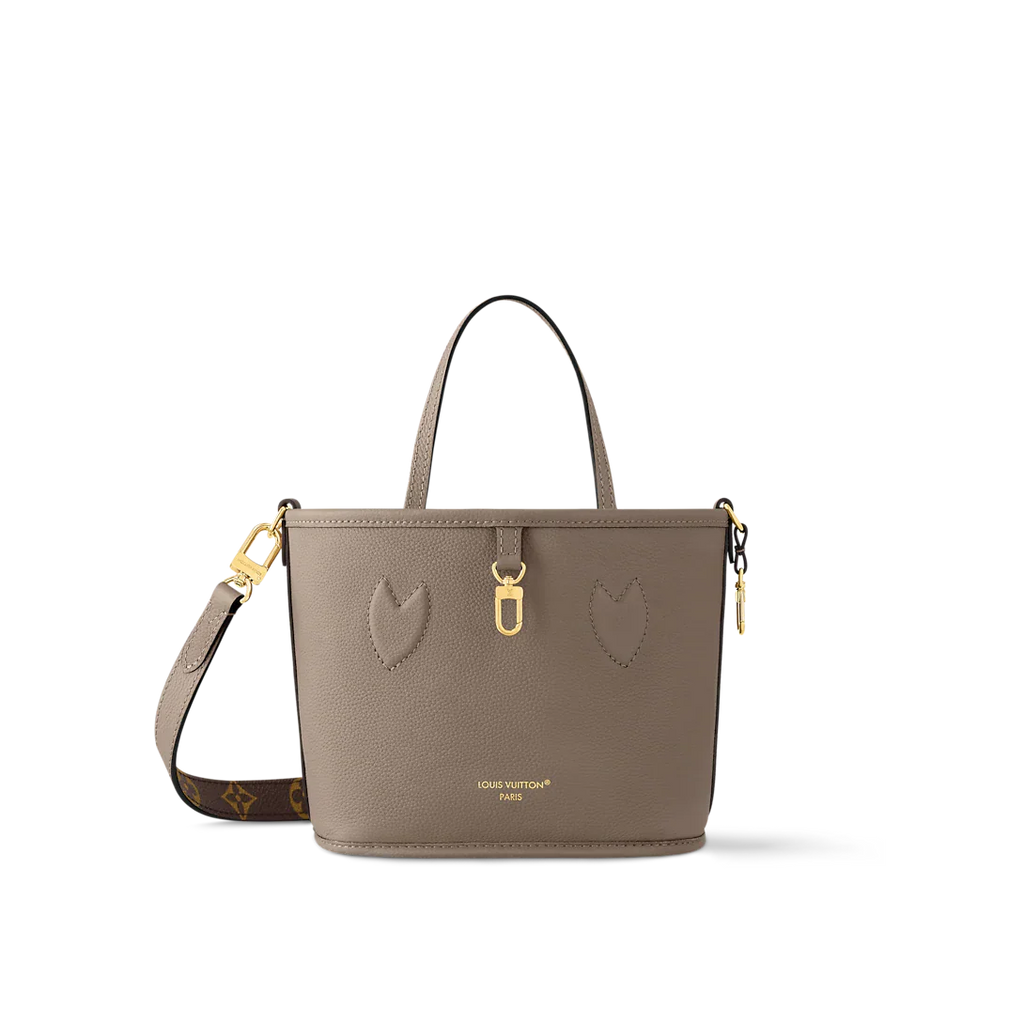 Neverfull Bandoulière Inside Out BB Tote Bag - Dark Fango / Monogram