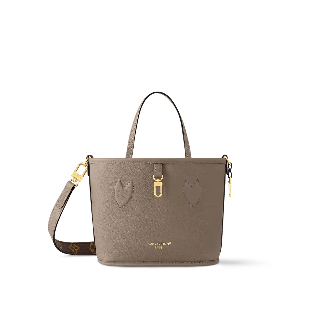 Neverfull Bandoulière Inside Out BB Tote Bag - Dark Fango / Monogram