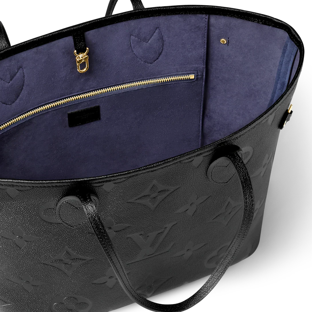 Louis Vuitton Neverfull MM Monogram Empriente Black Tote Bag
