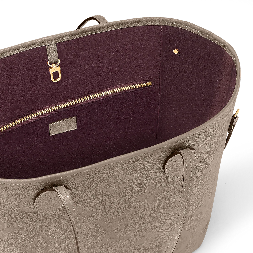 Louis Vuitton Neverfull MM Tourterelle Gray Tote Bag