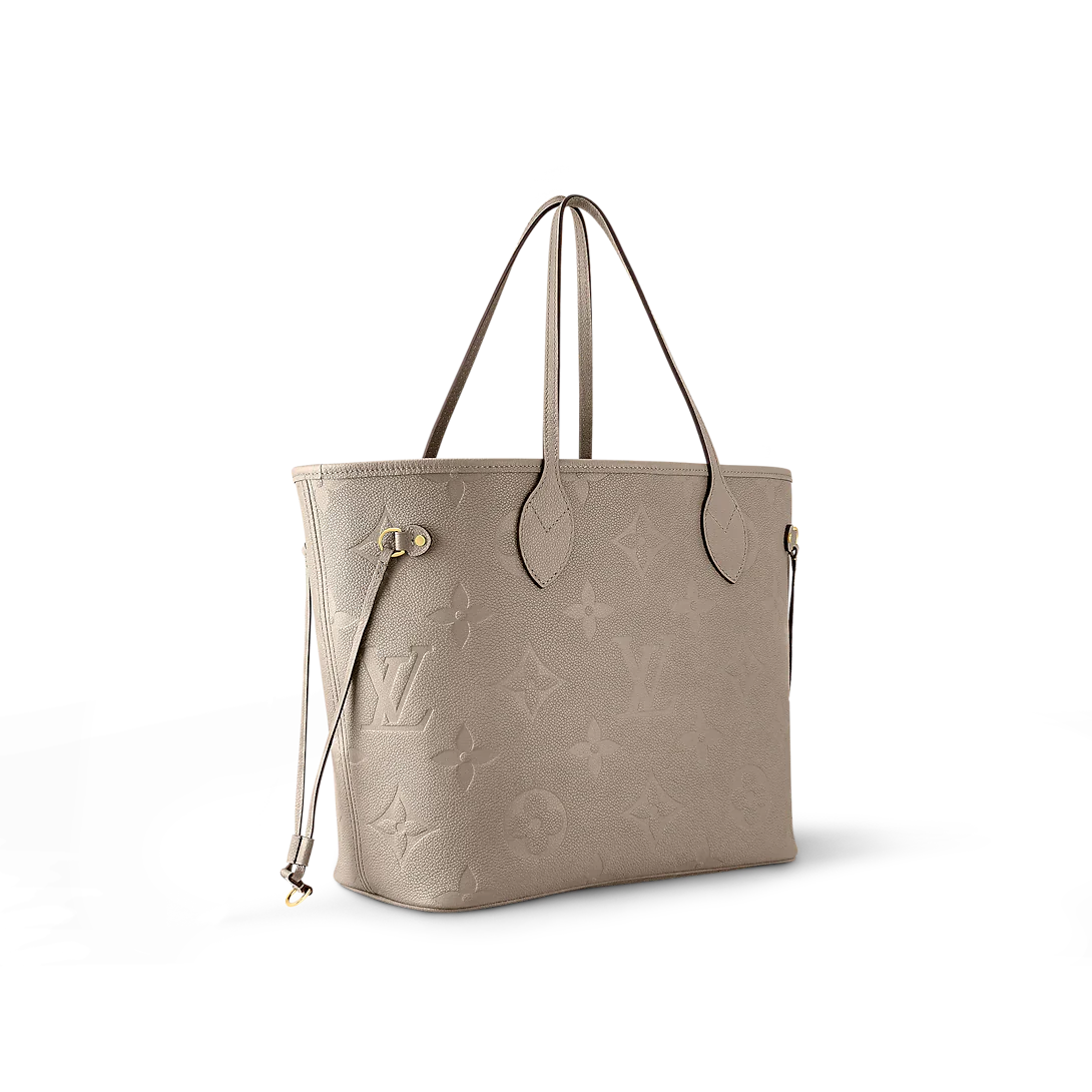 Louis Vuitton Neverfull MM Tourterelle Gray Tote Bag