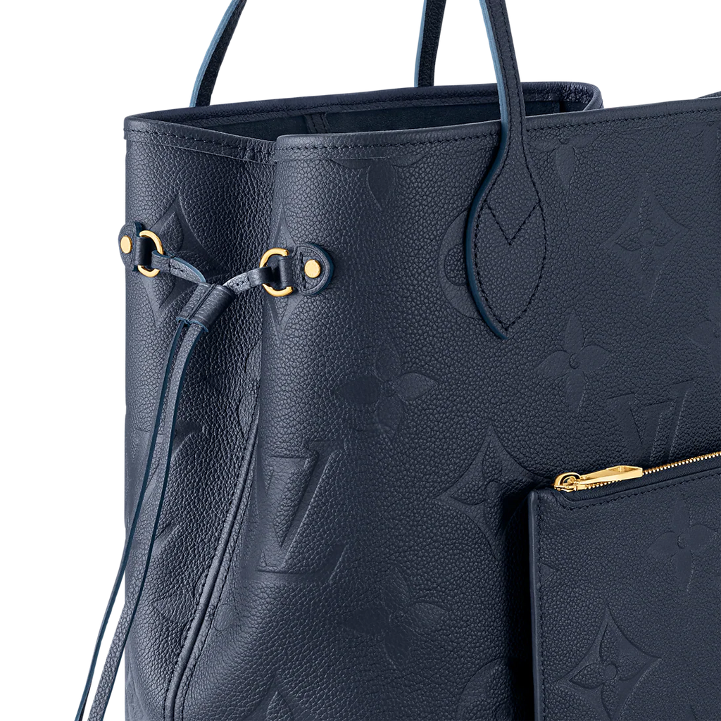 Louis Vuitton Neverfull MM Navy Blue Tote Bag