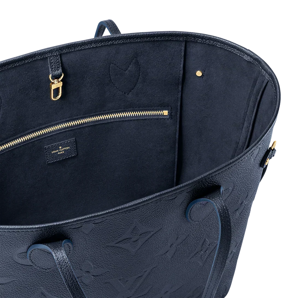Louis Vuitton Neverfull MM Navy Blue Tote Bag