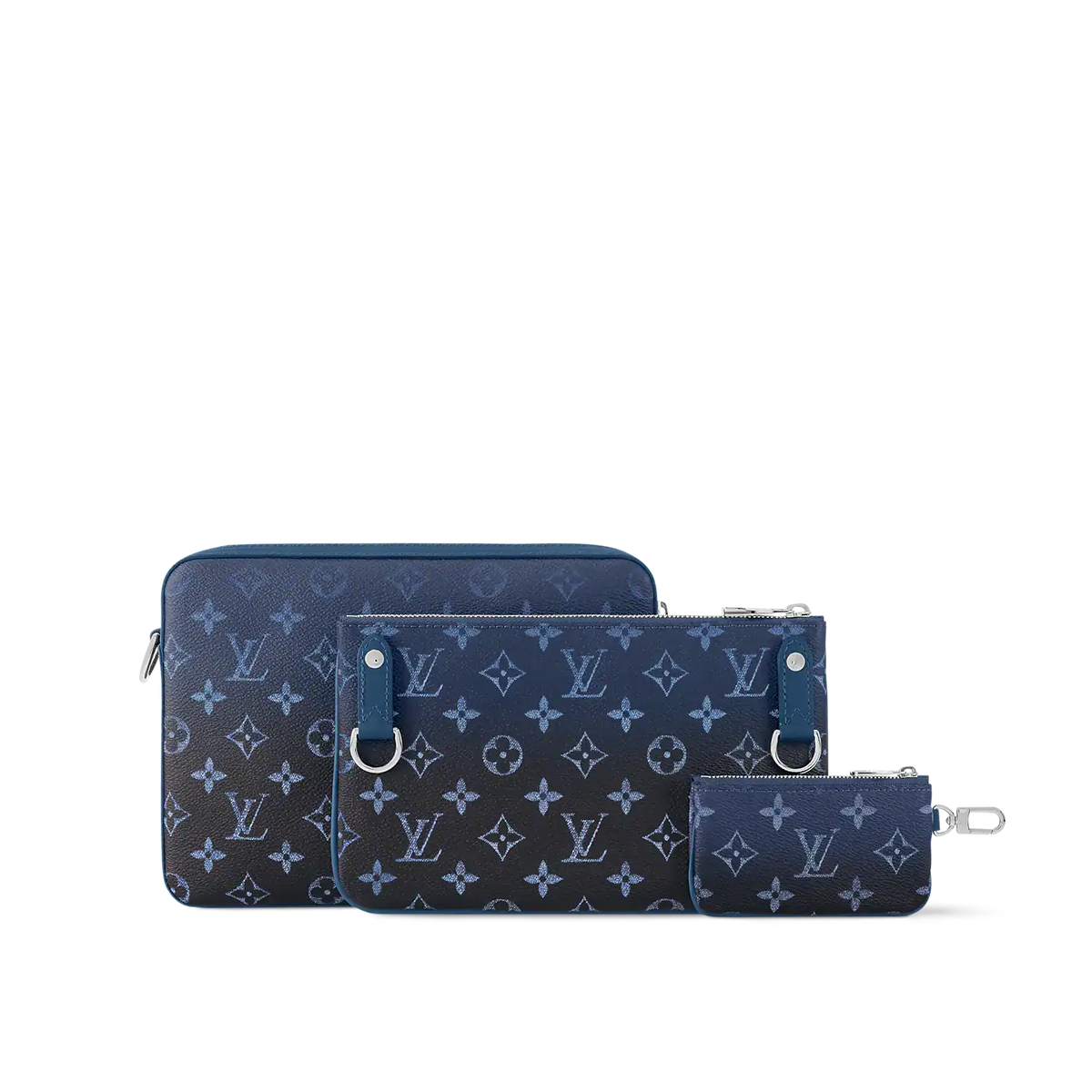 Trio Messenger Bag - Navy Blue