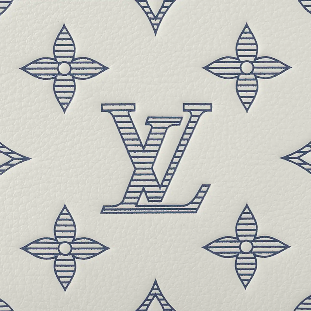 Louis Vuitton Trio Messenger Bag - White & Navy Blue