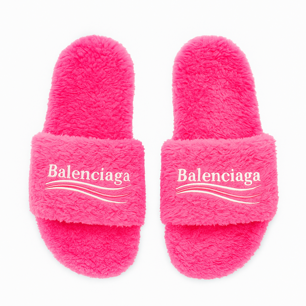Furry Slide Sandal
