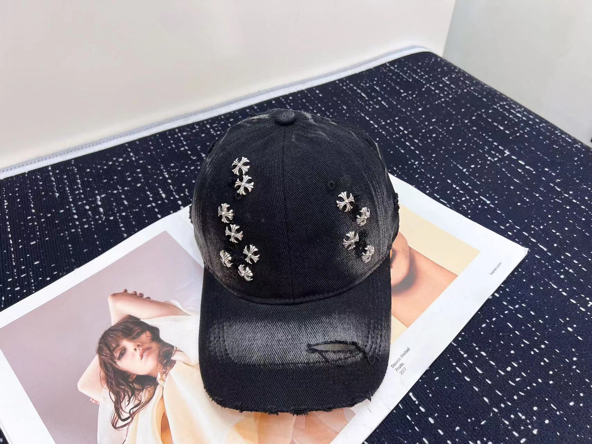 Chrome Hearts Baseball Cap - Black / White