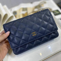Chanel WOC Iridescent Blue Caviar